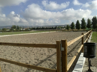 Pista exterior de arena